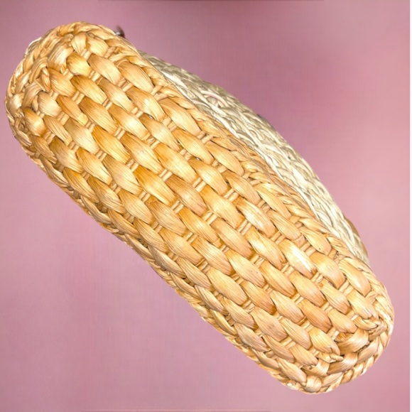 Brighton Sadie Straw Raffia Leather Shoulder Bag - Picture 5 of 7